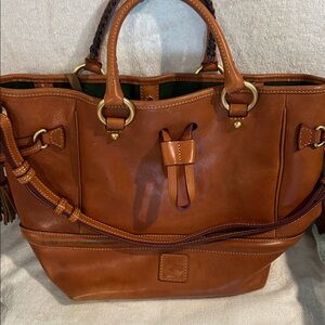 Dooney & Bourke Brown Leather Satchel
